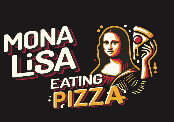 Mona Lisa Eating Pizza
